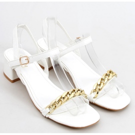 Sandales à talons bas Daphné blanches - Inello 1