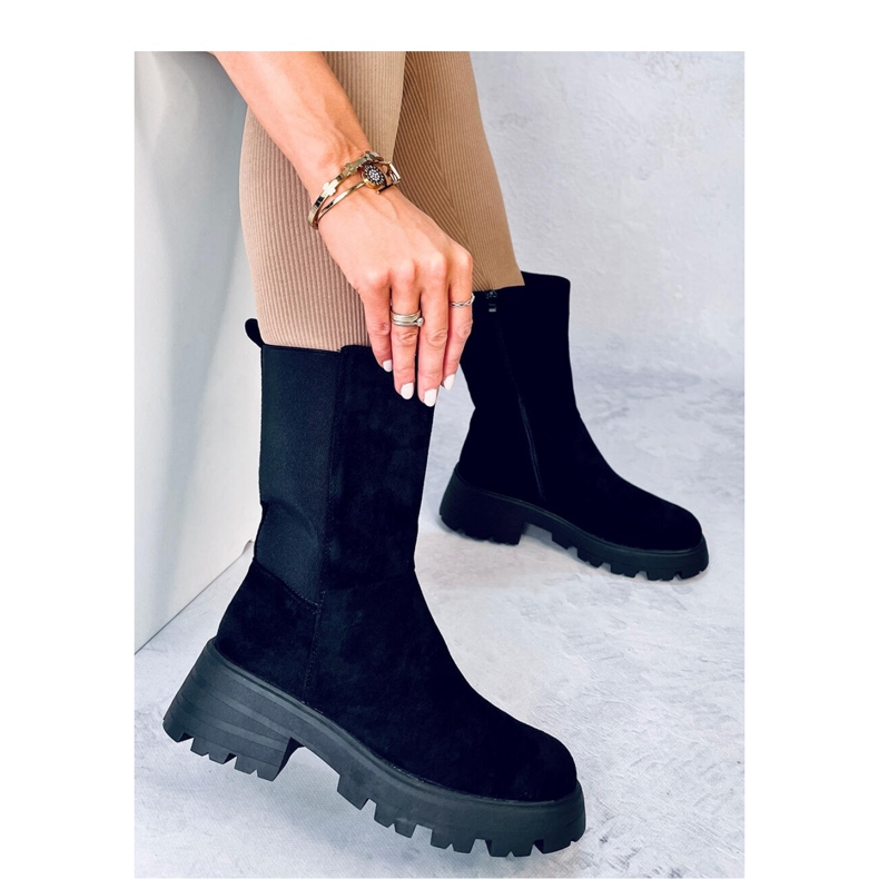 Bottines Chelsea montantes Seuss noires - Inello 2