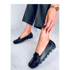 Mocassins classiques avec semelle intérieure en cuir Noir le noir 1