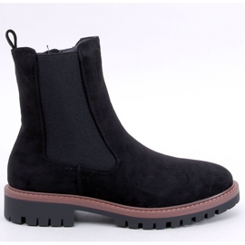 Fuqua Bottines Chelsea en daim noir - Inello le noir 1