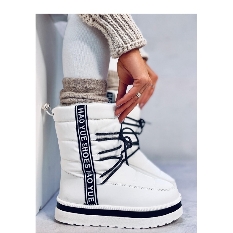 Bottes de neige blanches pour femmes 1