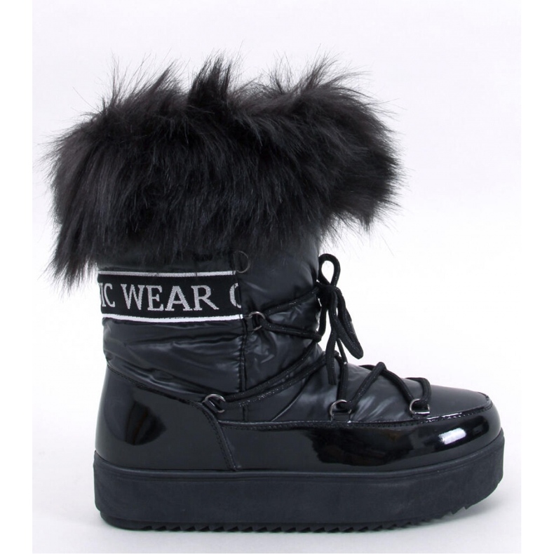 Kendals Bottes de neige en fourrure noire - Inello 1