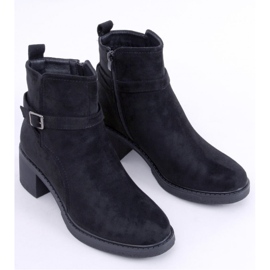 Bottines à talons larges Aretha noires - Inello le noir 1
