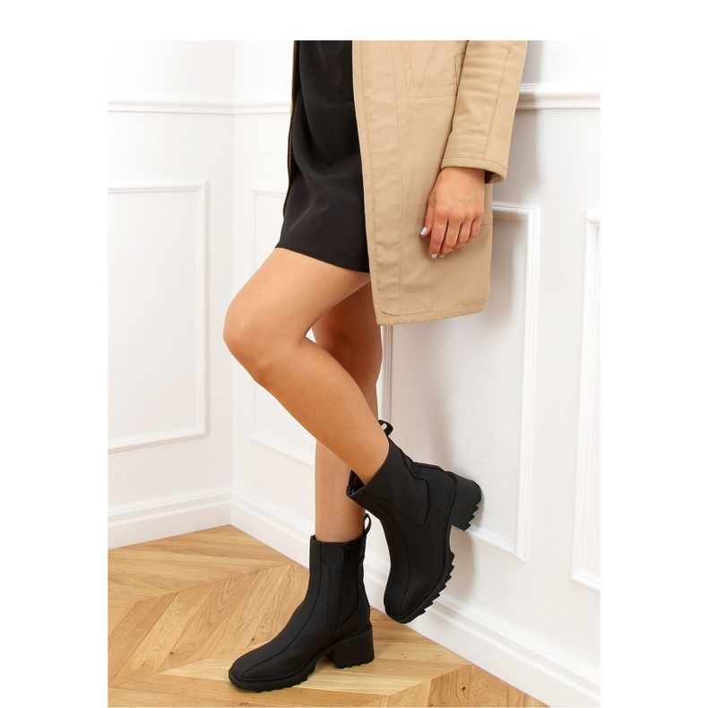 Bottines noires pour femmes QT33P Noir - Inello le noir 2
