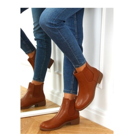 Bottines Chelsea classiques femme camel 6217 Camel - Inello brun 2