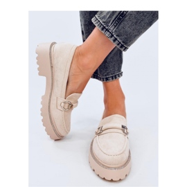 Mocassins semelle haute en daim beige Sheady - Inello 2