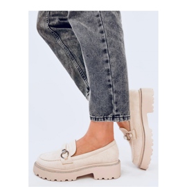 Mocassins semelle haute en daim beige Sheady - Inello 3