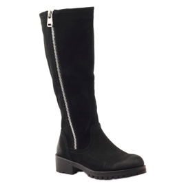 Bottes noires pour femmes Sergio Leone 0908 le noir 1 Bottes noires pour femmes Sergio Leone 0908 le noir 1