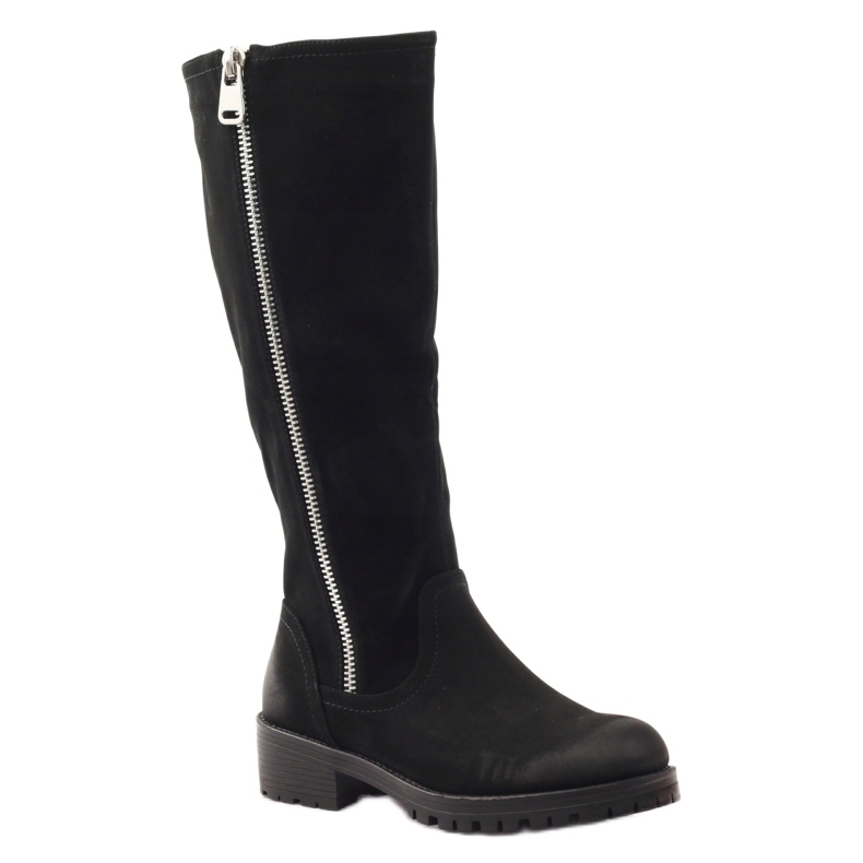 Bottes noires pour femmes Sergio Leone 0908 le noir 1 Bottes noires pour femmes Sergio Leone 0908 le noir 1