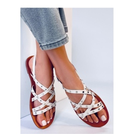 Capris Sandales romaines beiges - Inello 1