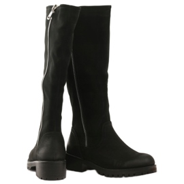 Bottes noires pour femmes Sergio Leone 0908 le noir 3 Bottes noires pour femmes Sergio Leone 0908 le noir 3