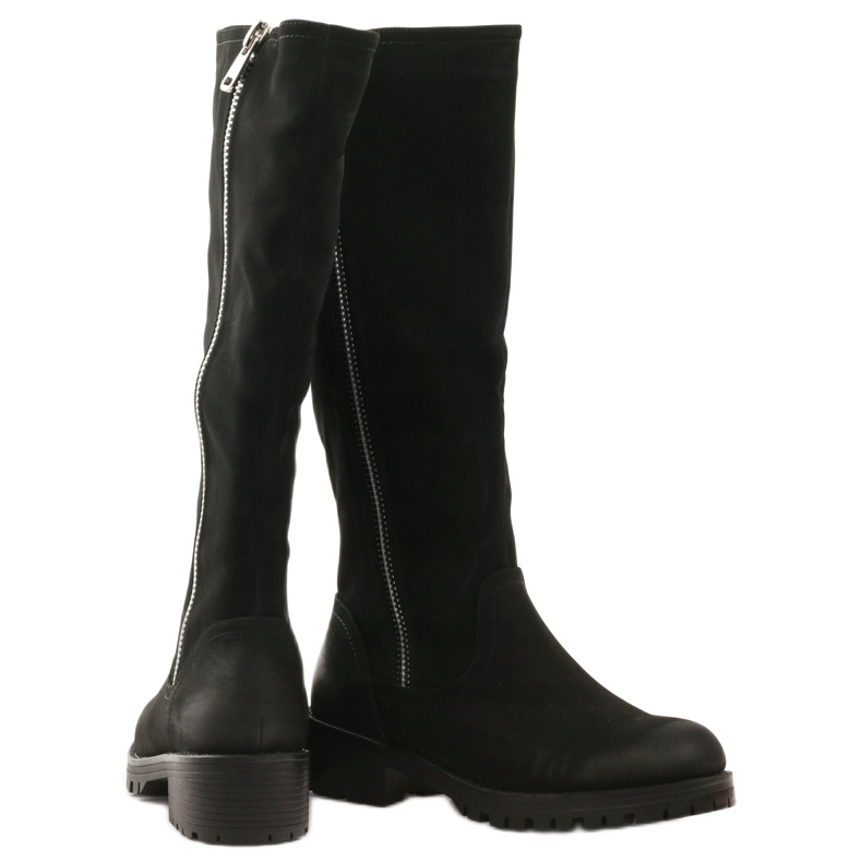 Bottes noires pour femmes Sergio Leone 0908 le noir 3 Bottes noires pour femmes Sergio Leone 0908 le noir 3