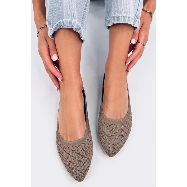 Balart Ballerines chaussettes amande kaki - Inello brun 1