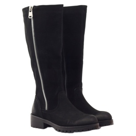 Bottes noires pour femmes Sergio Leone 0908 le noir 4 Bottes noires pour femmes Sergio Leone 0908 le noir 4