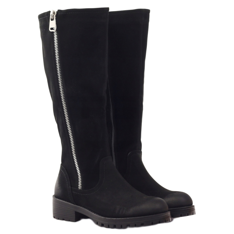 Bottes noires pour femmes Sergio Leone 0908 le noir 4 Bottes noires pour femmes Sergio Leone 0908 le noir 4