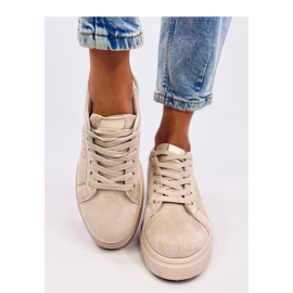 Baskets femme pastel Akins Kaki - Inello beige 1