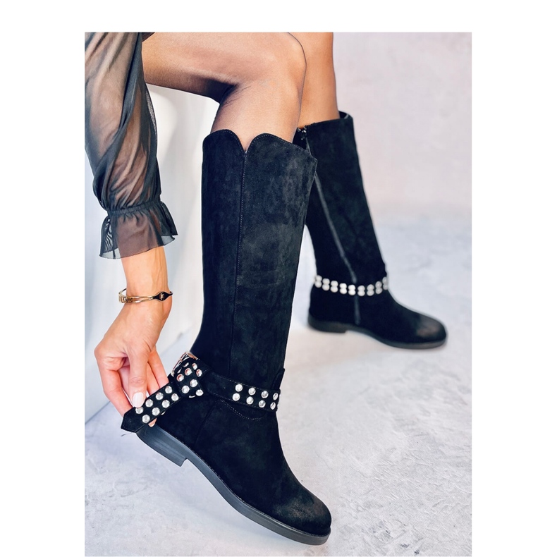 Bottines en daim pour femmes Brews Noir - Inello le noir 2
