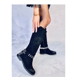 Bottines en daim pour femmes Brews Noir - Inello le noir 4