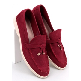 Mocassins femme Eunice Wine - Inello rouge 1