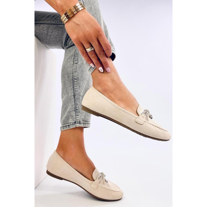 Mocassins Marsoin en daim beige - Inello 1