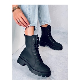 Parsons Bottines workwear noires à lacets - Inello le noir 4