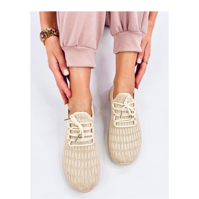 Barkes Chaussures de sport chaussettes beiges - Inello 1