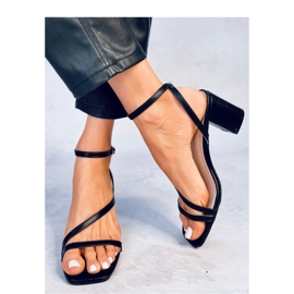 Theresa Sandales à talons noires - Inello le noir 1