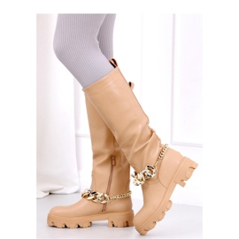 Bottines avec chaîne July Camel - Inello brun 2