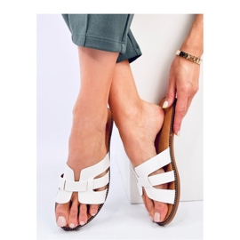 Sandale tongs femme Charnes blanche - Inello 1 Sandale tongs femme Charnes blanche - Inello 1