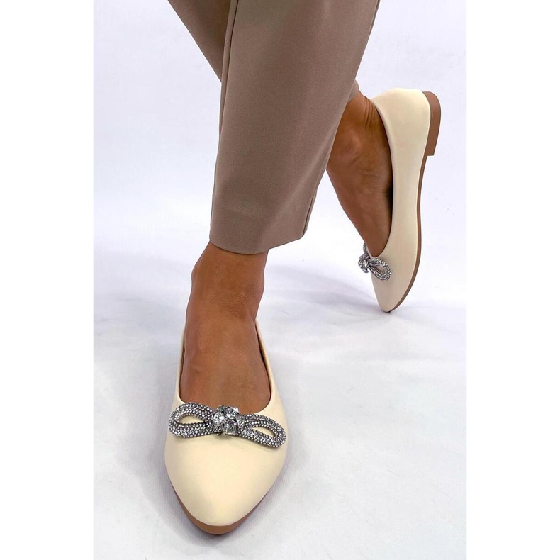 Ballerines avec zircons Duvall Beige - Inello 2