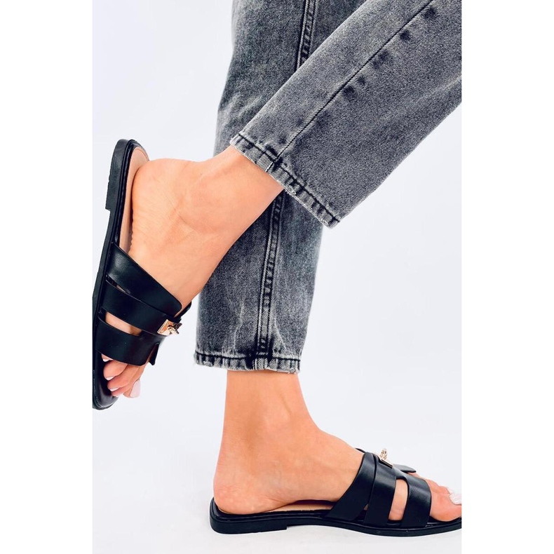 Sandale tongs femme Daudi Noir - Inello 2