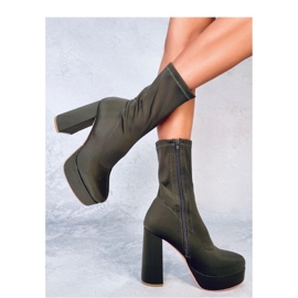 Baldacci Bottines plateforme vertes - Inello 1