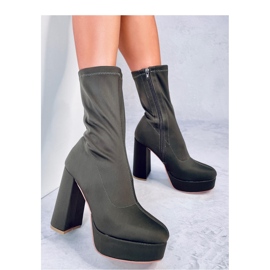 Baldacci Bottines plateforme vertes - Inello 3