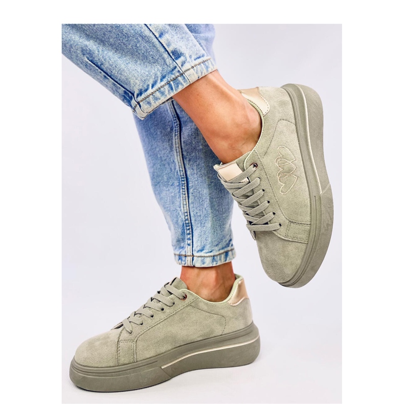 Baskets femme pastel Akins Vert - Inello 1