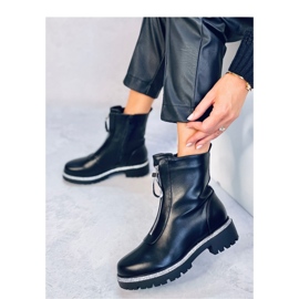Teah Bottines noires avec zircons cubiques - Inello 2