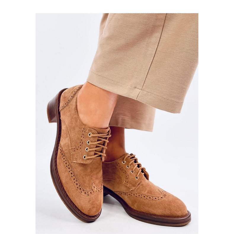 Mocassins à talons Vedra Camel - Inello brun 1