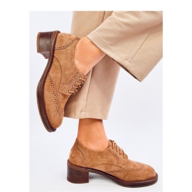 Mocassins à talons Vedra Camel - Inello brun 2