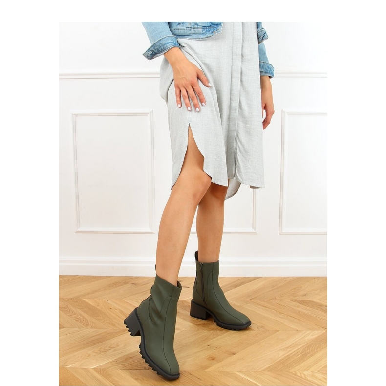 Bottines femme vertes QT33P Vert - Inello 2