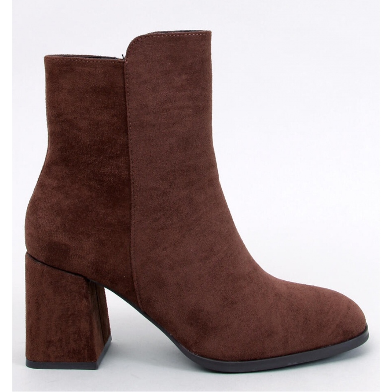 Weish Bottines à talons hauts lisses marron - Inello brun 1