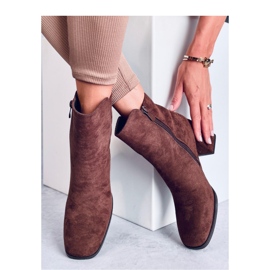 Weish Bottines à talons hauts lisses marron - Inello brun 3