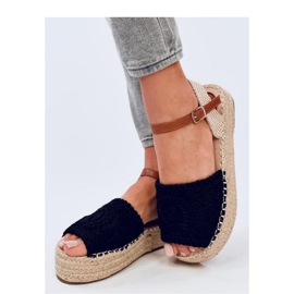 Boho Ingram Sandales espadrilles noires - Inello 1