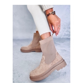 Joyner Bottines Chelsea kaki avec tige élastique - Inello beige 2 Joyner Bottines Chelsea kaki avec tige élastique - Inello beige 2