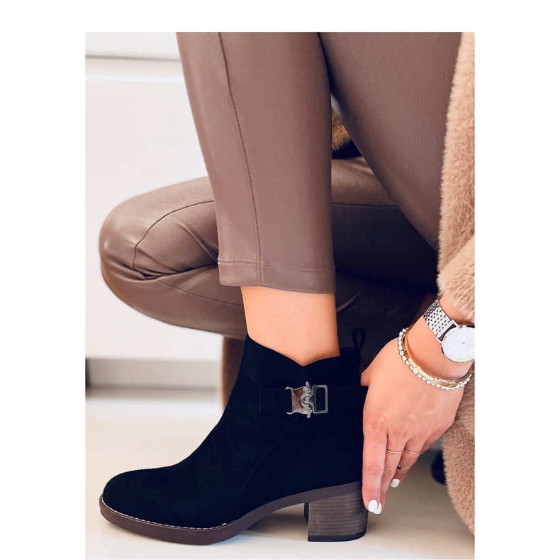 Bottines classiques à talons Marsha Noir - Inello le noir 1