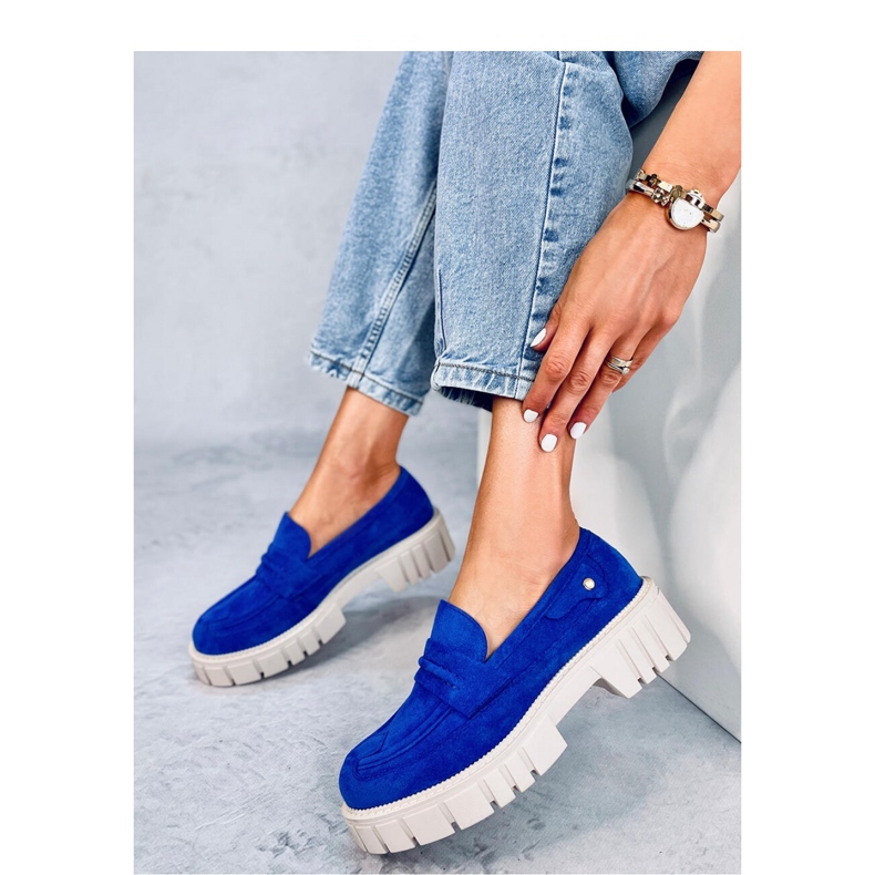 Mocassins plateforme Chandra Bleu - Inello 1