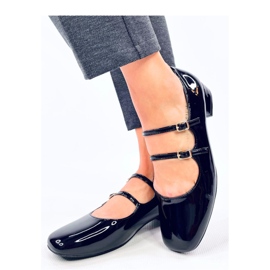 Ballerines talons hauts à bretelles Corigan Noir - Inello 1