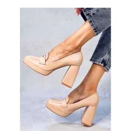 Mocassins à talons Entee Nude - Inello beige 2 Mocassins à talons Entee Nude - Inello beige 2