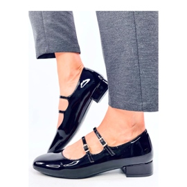 Ballerines talons hauts à bretelles Corigan Noir - Inello le noir 2