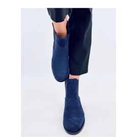 Bottines Chelsea en daim avec caoutchouc Terra Navy - Inello 3