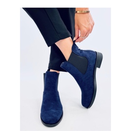 Bottines Chelsea en daim avec caoutchouc Terra Navy - Inello 4