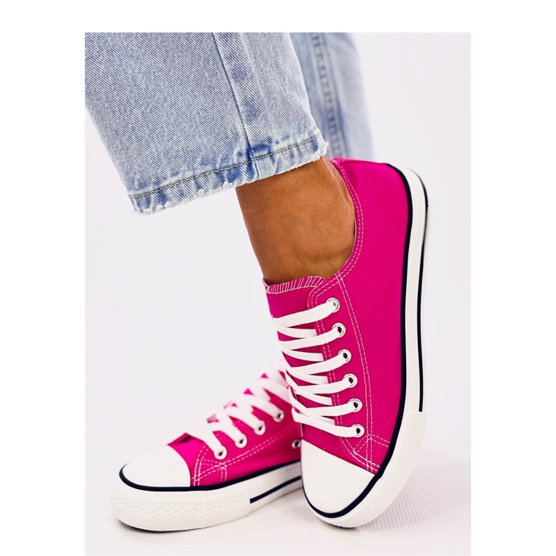 Baskets classiques pour femmes Basic Fuchsia - Inello rose 2